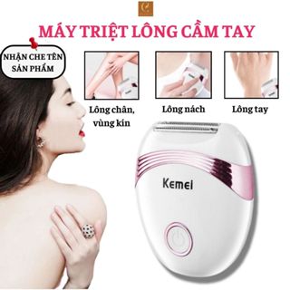 [Kèm Dao cạo lông mày] Máy Cạo Lông Vùng Kín Không Đau Rát, Máy Triệt Lông Toàn Thân, Máy Tẩy Lông
