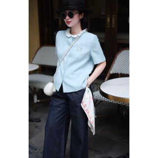 [BOHEE] - Áo blazer cộc tay chất vải tweed hè - A548