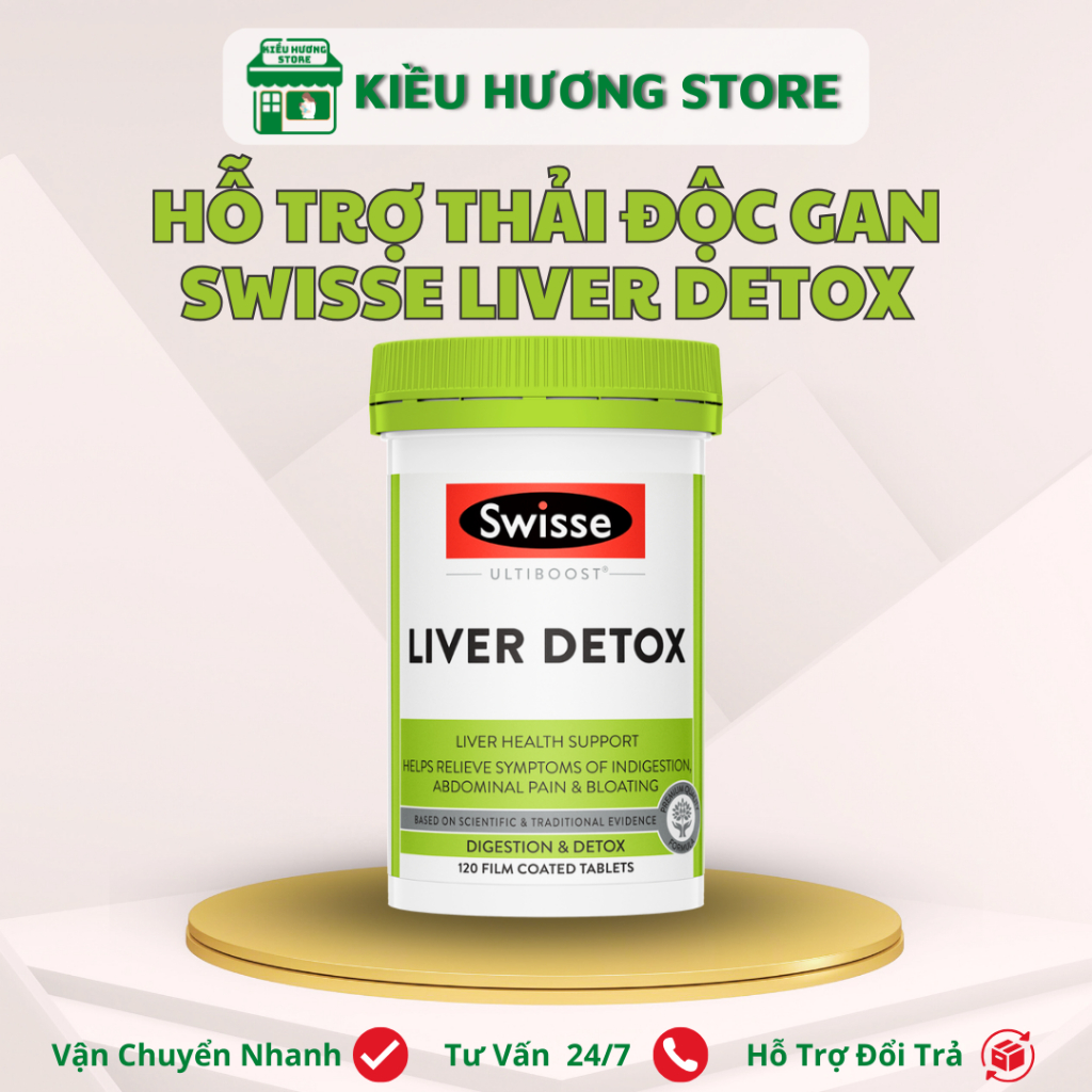 Viên thải độc gan của Úc -Swisse Ultiboost Liver Detox(120 Viên-200 Viên)- Viên giải độc gan của Úc 