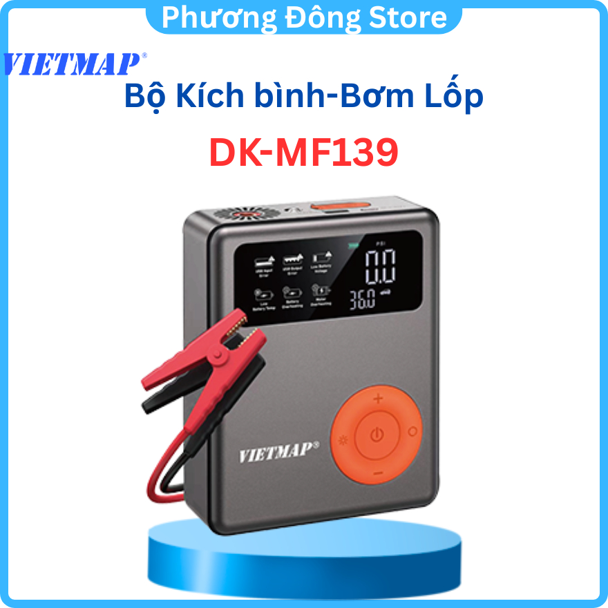 Bơm Lốp Kích Bình 5 Trong 1 Vietmap DK-MF139 - Hàng Chính Hãng