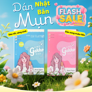Miếng Dán Mụn GEKKO Nhật Bản – Che Mụn Siêu Mỏng, Không Lộ, Dùng Ngày & Đêm – Gói 2g