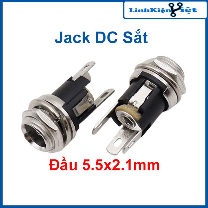 Jack DC Sắt Loại 5.5x2.1mm Mới