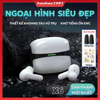 Tai Nghe Bluetooth 5.3 HiFi Không Dây Mini X6 / F9 / M10 / M100 PRO Chống Nước Giảm Tiếng Ồn IPX5 , Tặng Kèm Quà Tặng