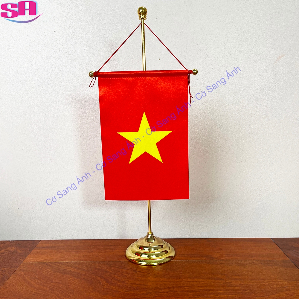 Bộ cờ để bàn treo dây được chọn cờ theo yêu cầu