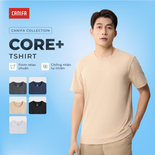 [ GIÁ ĐỘC QUYỀN ] Áo phông nam CANIFA áo thun trơn cổ tròn cơ bản mát mịn phom relax 8TS25S020