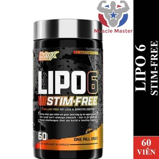  Viên Giảm Mỡ Nutrex Lipo6 Stim-Free 60 Viên 