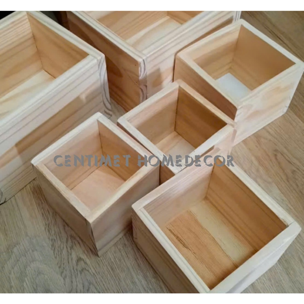 Hộp Gỗ Đựng Bút, Cắm Hoa [10x10x10]