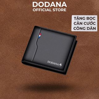 Ví nam Playboy kẻ, Combo Ví da nam nhỏ gọn & Bọc Căn Cước Công Dân DODANA dáng ngang da PU
