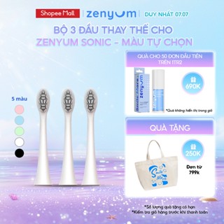 Bộ 3 Đầu Thay Thế Cho Bàn Chải Điện Zenyum Sonic - Màu Tự chọn