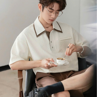 [NEW IN] Áo Polo nam CHILLTONE Thu Đông vải cotton 3D Vân Nổi, Thanh Lịch, Sang Trọng - SHINGHAI