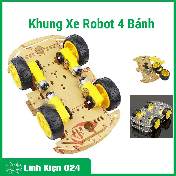Khung Xe Robot 4 Bánh