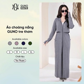 Áo Chống Nắng Toàn Thân Nữ GUNO xTre Thơm 2 Lớp Chống Tia UV Thoáng Khí Mũ Rộng Vành Che Trán 25AG93