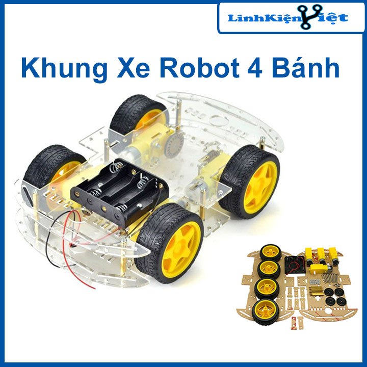 Khung Xe Robot 4 Bánh
