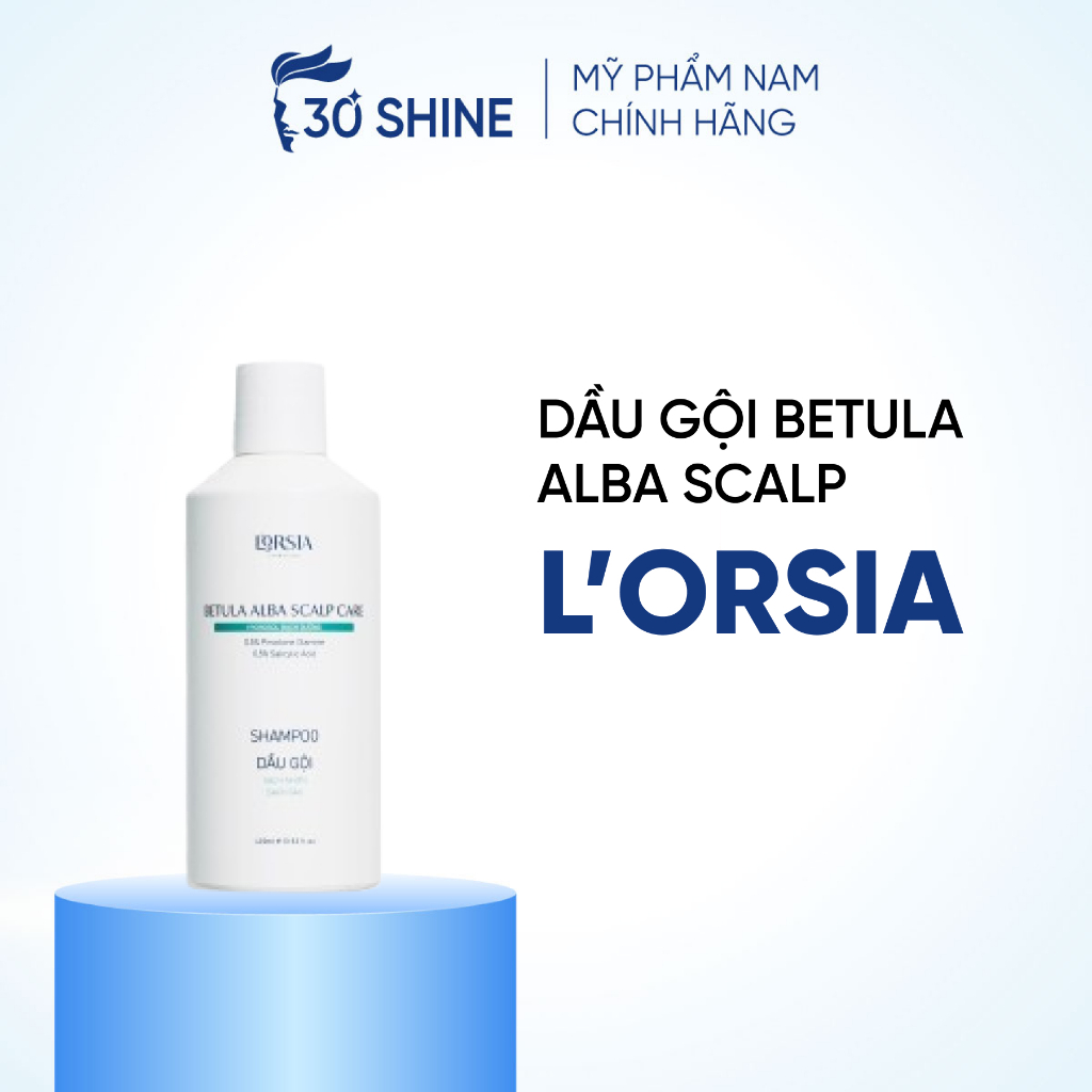 Dầu gội sạch gàu nhờn, giảm ngứa, ngừa rụng tóc Betula Alba Scalp Care Lorsia - 30Shine phân phối
