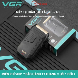 Máy cạo râu cao cấp VGR-375, Thiết kế nhỏ gọn, lưỡi dao sắc bén, dễ vệ sinh. Bảo hành 12 tháng