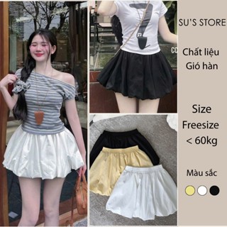 Chân Váy Bí Cạp Chun Dáng Ngắn Susstore CV315 Thời Trang Nữ