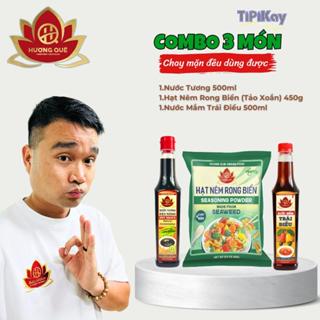 Combo 1 Nước Tương 500ml + 1 Hạt Nêm 450g + 1 Nước Mắm Trái Điều 500ml - TiPiKay Shop