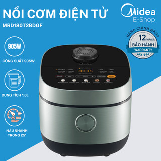 Nồi Cơm Điện Tử Midea MRD180T2BDGF | Dung Tích 1.8L, 905W, Gia Nhiệt Tăng Áp 3D