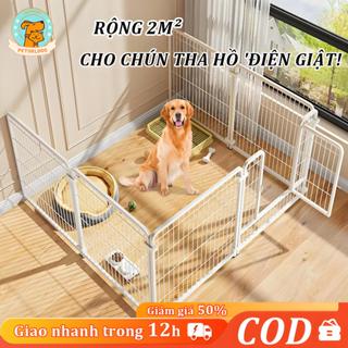  🐶Petorldog🐱 Chuồng Chó Hàng Rào Chó Quây Cho Chó Bộ 7 9 tấm Chuồng Chó Size to Chuồng thỏ Lồng Chó 