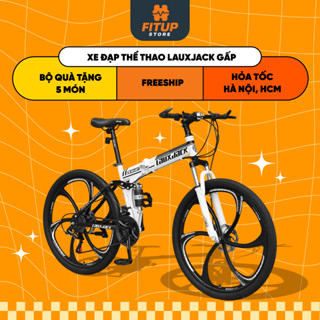 Xe Đạp Gấp LAUXJACK GẤP GỌN 26 inch 21 Tốc Độ Giảm sốc, Phanh Đĩa Xe, Hấp Thụ Sốc FITUP SPORT HCM