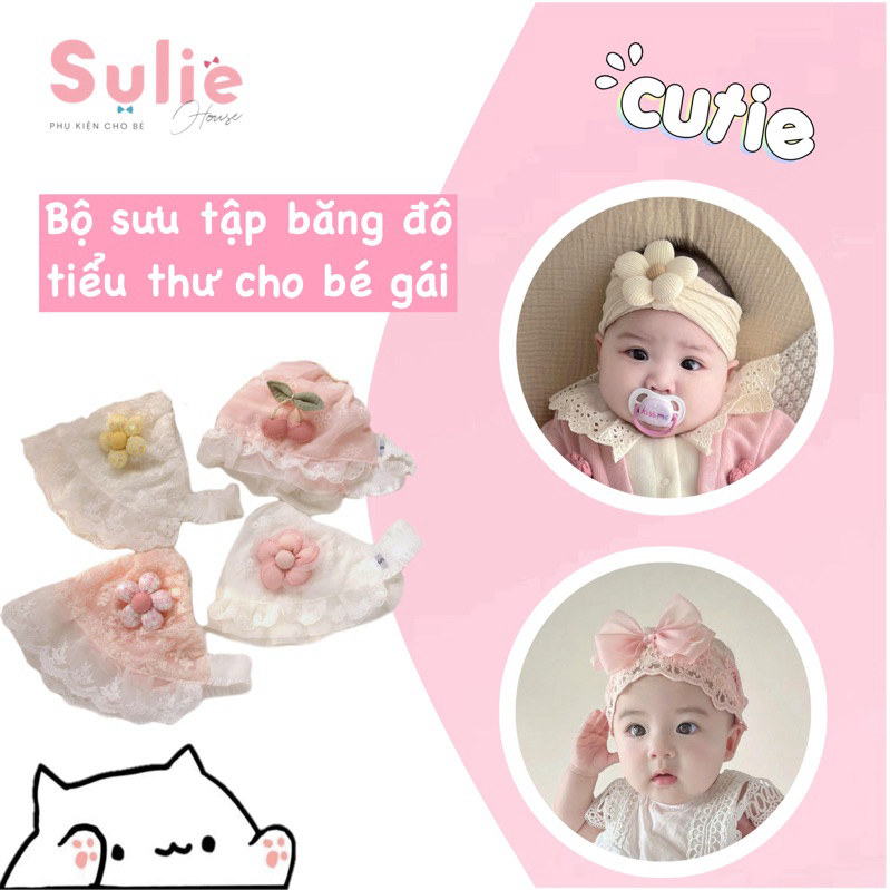 Tổng Hợp Băng Đô Cho Bé Gái 0-24 Tháng Chất Mềm, Dễ Mang, Không Hằn Da