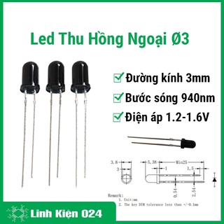 Led Thu Hồng Ngoại 3mm - 5mm