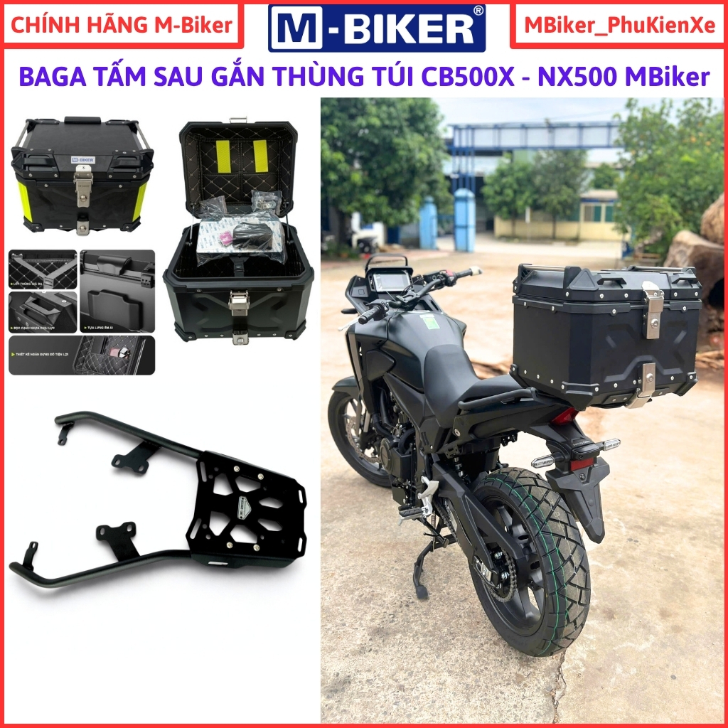 Baga NX500, baga CB500x, Baga khung thùng hông NX500, cảng sau NX500, chính hãng mbiker