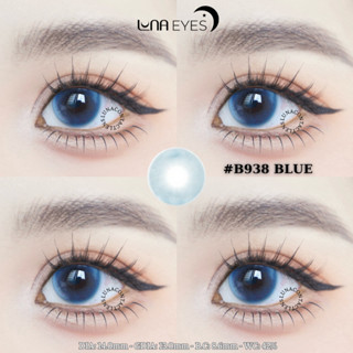 [SALE] Lens mắt LUNA EYES B938 Blue màu xanh highlight đối xứng tự nhiên, không viền, size nhỏ