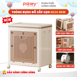   Hỏa tốc HCM  Hộp Đựng Đồ Gấp Gọn,Thùng Nhựa Lớn Nắp Lật 139L Đựng Quần Áo Có Bánh Xe Di Chuyển Tiện Lợi 