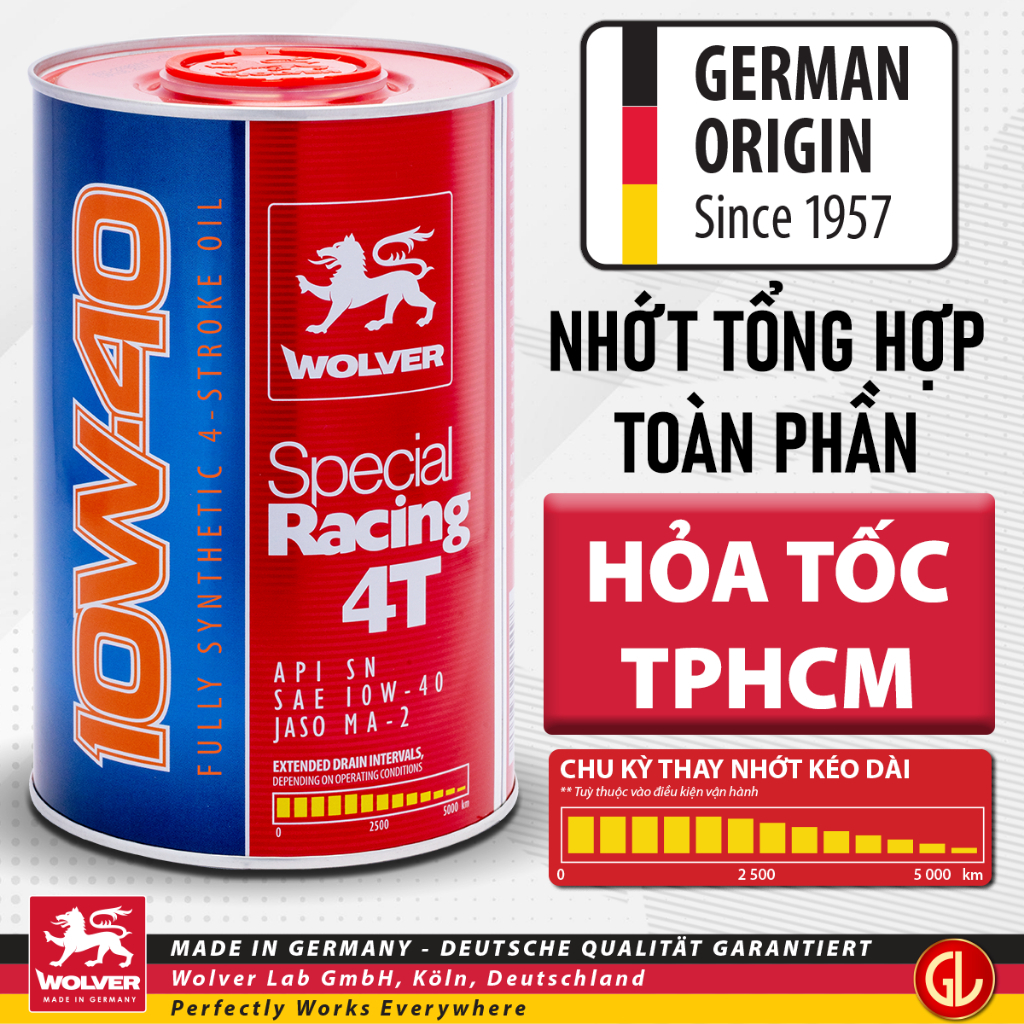HÓA TỐC TP. HCM - Thùng nhớt Wolver Special Racing - WOLVER SPECIAL - WOLVER 10W40 - SPECIAL 10W40