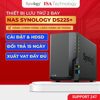  Nas Synology DS225+ thiết bị lưu trữ mạng 2 bay ổ cứng dành cho cá nhân và doanh nghiệp nhỏ năm 2025 
