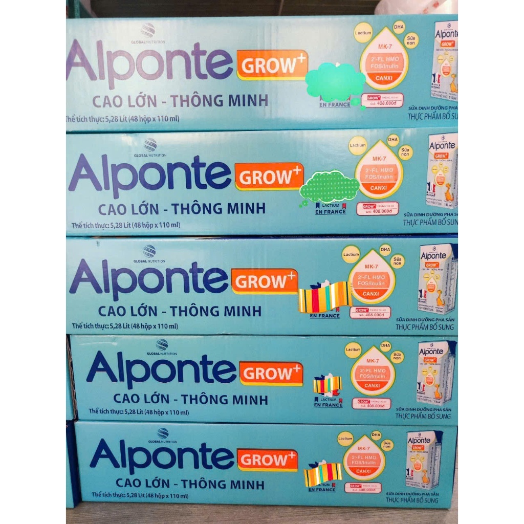 [Date T9/2026]sữa pha sẵn Alponte grow 110ml thùng 48 hộp