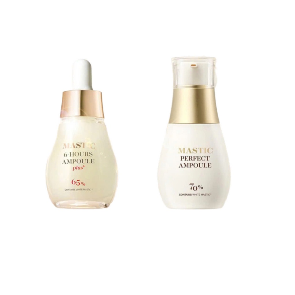 S91_ COMBO Tinh Chất Mastic 6 Hours Ampoule Mastina 65%  (H03)+Tinh chất mastic 70% Mastina mastic p