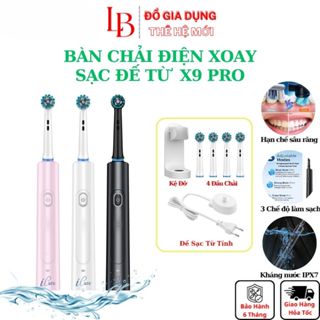 Bàn chải điện Oral Perfect smile BH-125,bàn chải xoay công nghệ Mỹ sạc đế từ tính bản giới hạn 2024