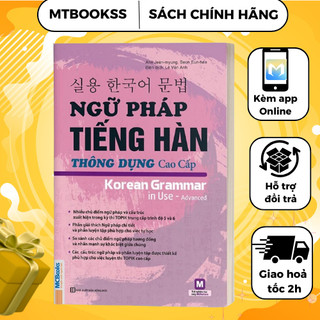 Sách - ngữ pháp tiếng hàn thông dụng cao cấp - luyện thi topik - học kèm online