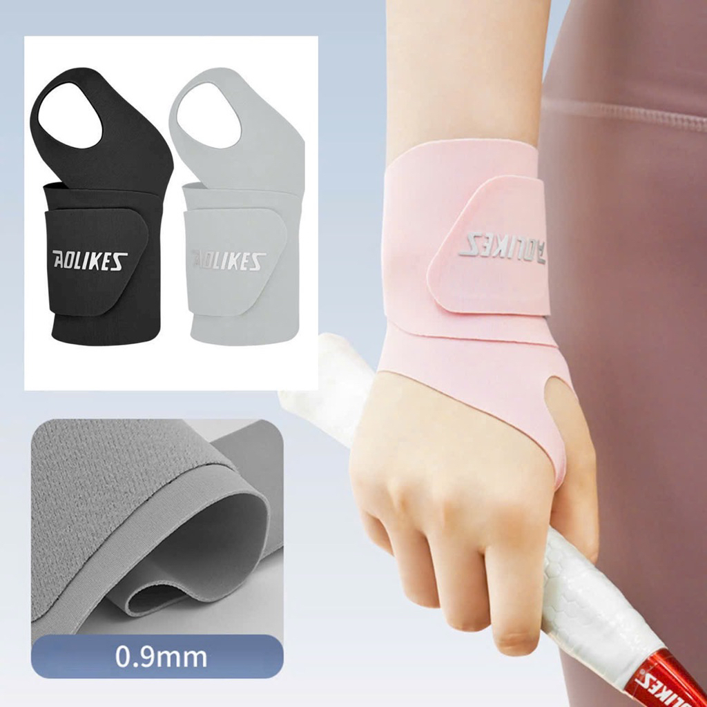 Băng quấn Cổ Tay Aolikes SIÊU MỎNG  Hỗ Trợ Giảm Đau Pickleball, Bóng Rổ, Gym, Yoga ( 1 Chiếc) AL7935