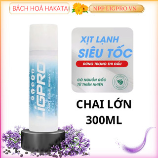  Hót- Xịt lạnh giảm đau siêu tốc thảo dược LIGPRO CHAI LỚN 300ml Sơ cứu thể thao chấn thương hiệu quả 