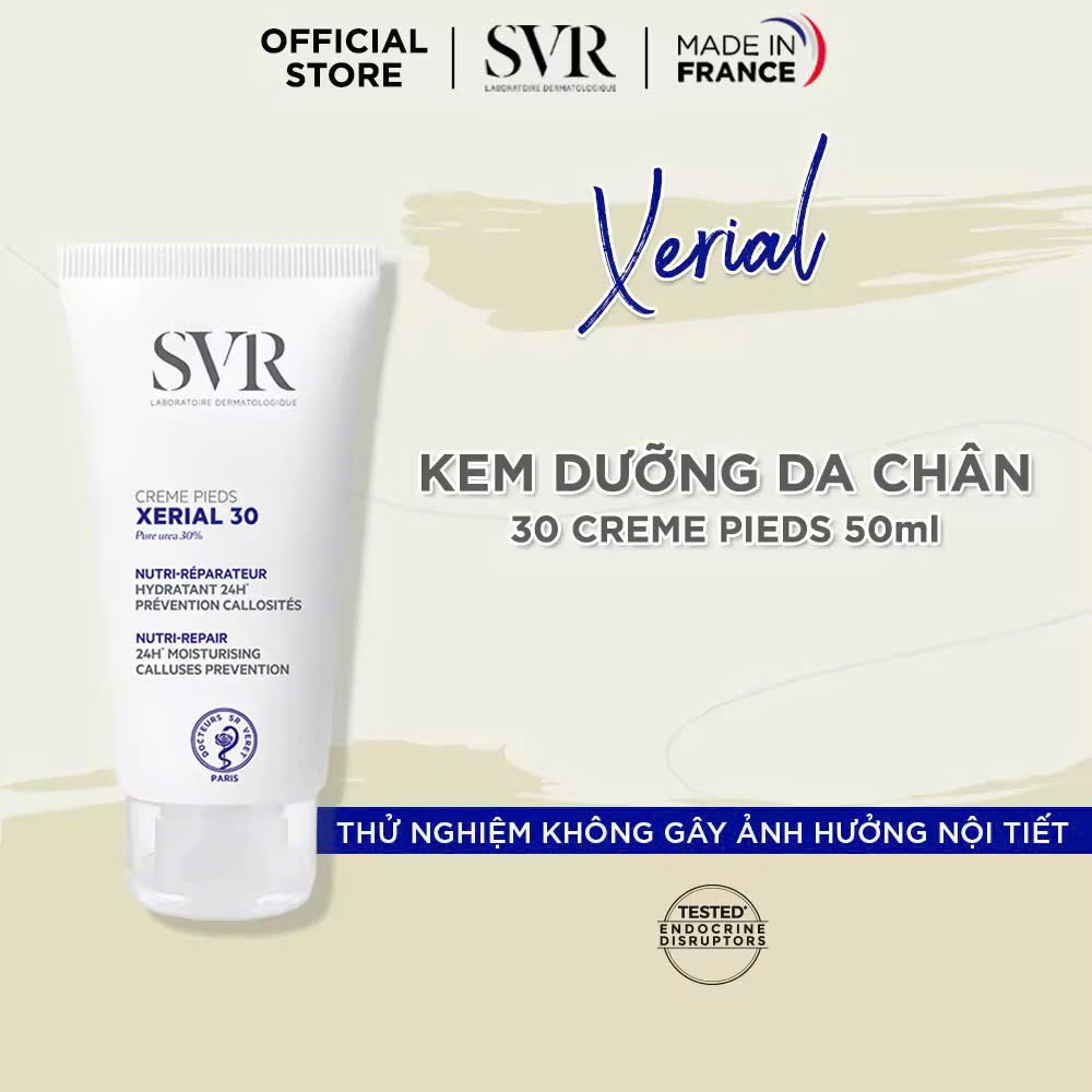  Kem dưỡng ẩm cho da chân khô nứt nẻ SVR Xerial 30 Creme Pieds 50ml 