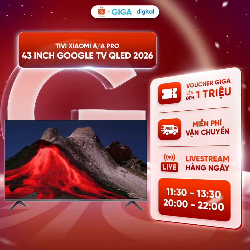 [HÀ NỘI /HCM] Tivi Xiaomi A/ A Pro 43 inch Google TV QLED 2026 4K UHD -  43 inch L43MB-AUSEA 2026