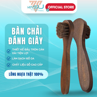 Bàn Chải Đánh Gìay Đầu Tròn Cán Dài MINSU M2418 Chuyên Dùng Lấy SápVệ sinh Giày Da&Đồ DaChi Tiết Nhỏ