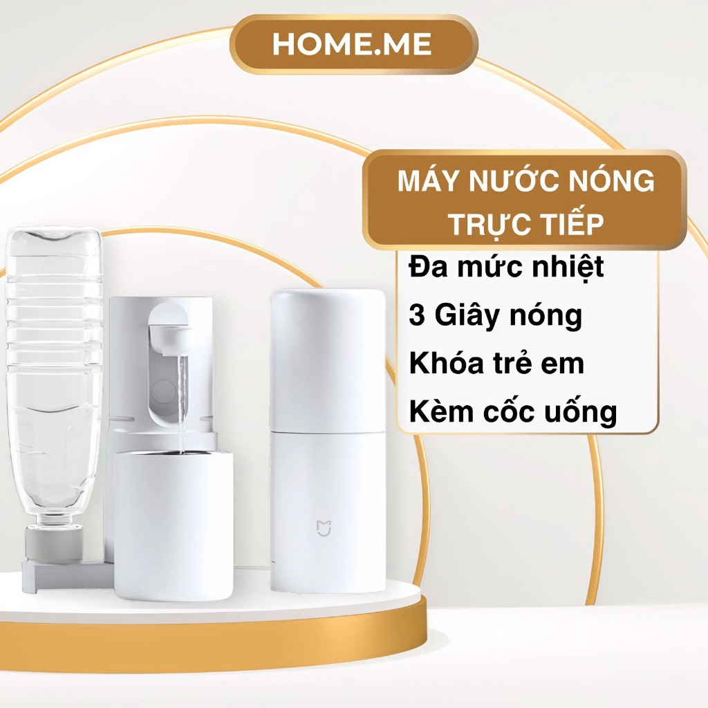 Máy Nước Nóng Tức Thời 3 Giây, 11 Mức Nhiệt Chuẩn, Khóa Trẻ Em, Nhỏ Gọn Tiện Lợi, Pha Sữa - Pha Trà - Pha Cafe