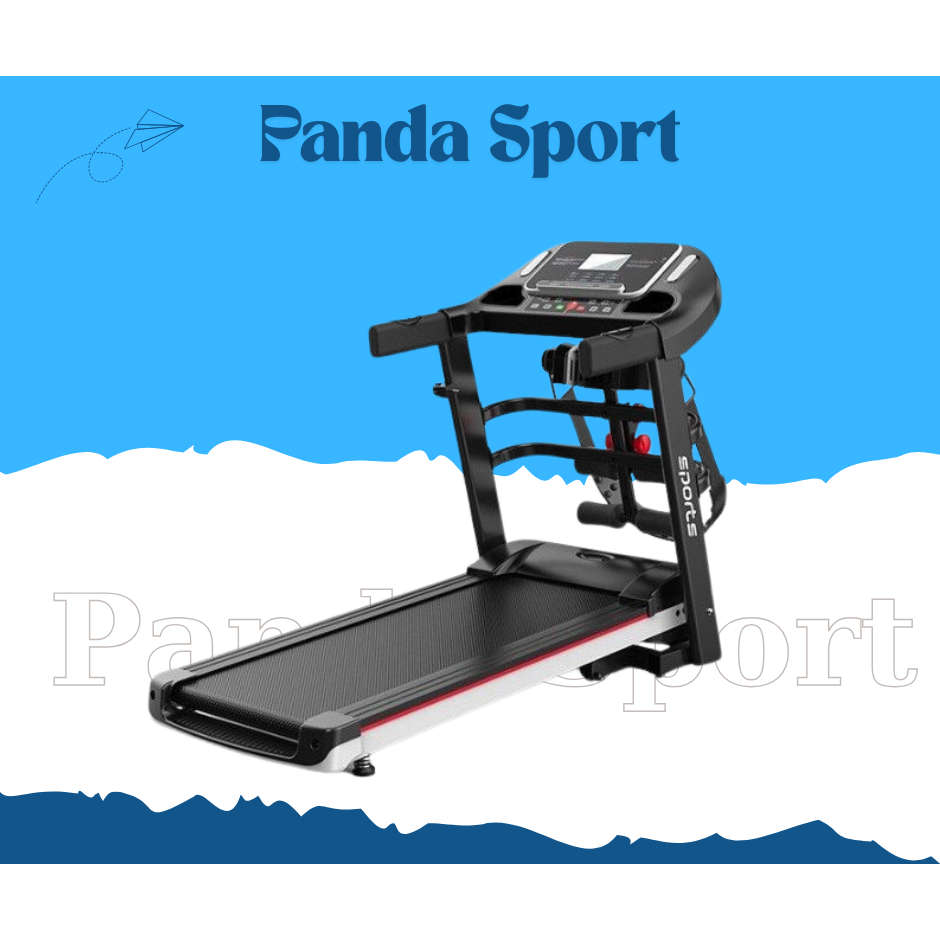 Máy chạy bộ A7AB công xuất 3.0 tốc độ 1-14km/h - Kèm tạ tay và đai rung bụng - Bảo hành 5 năm - Cam 