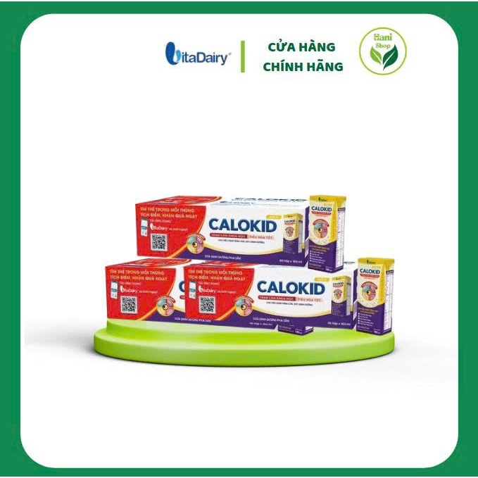 Thùng 48 hộp sữa bột pha sẵn Calokid 180ml