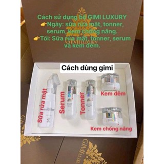 Bộ Mỹ Phẩm Kem Nám, Tàn Nhang GiMi Luxury Hàn Quốc Vỏ Nâu dành cho da Nám,giúp da trắng sáng