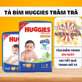 [SIÊU NHIỀU MIẾNG] Tã quần Huggies Tràm Trà Tự Nhiên SKINCARE Pants Mega Jumbo M106/L104/XL88/XXL80