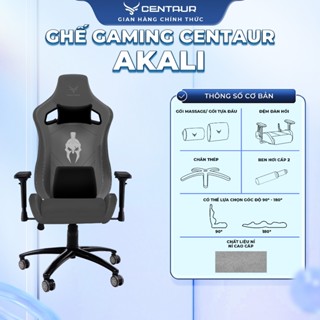 Ghế Gaming Centaur Akali | Khung chân kim loại, Da PU, Cơ ngả 180 độ - Centaur VN
