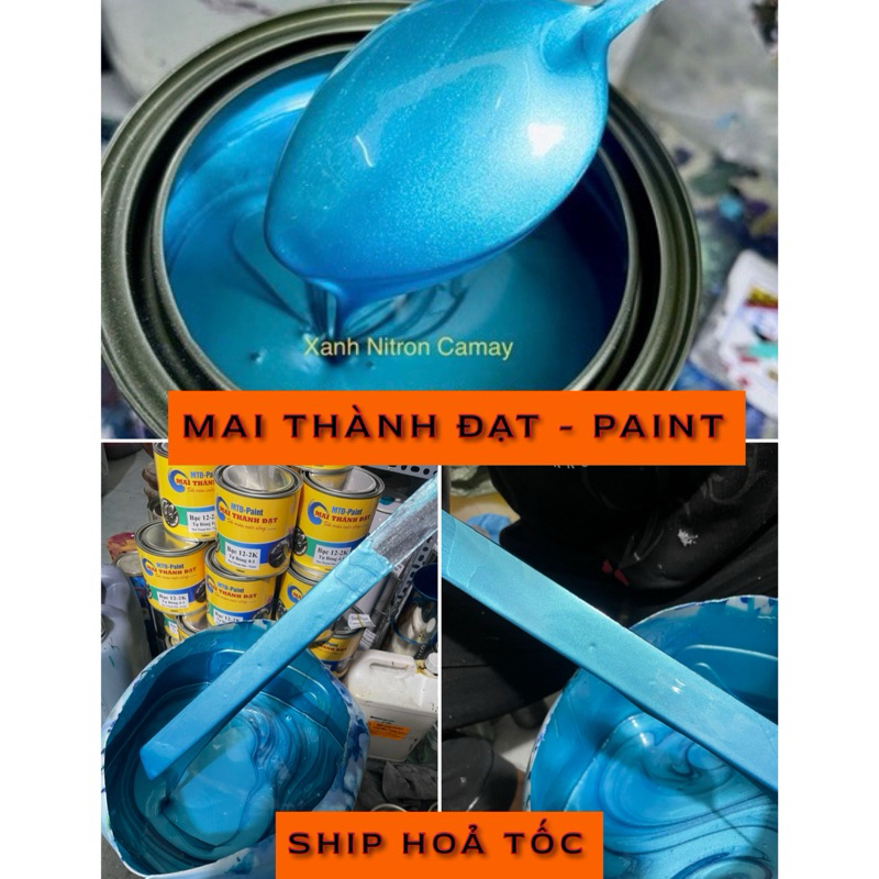 Màu sơn Xanh Nitron Camay Hệ 1K ( Sơn Oto Xe Máy )MaiThànhĐạt