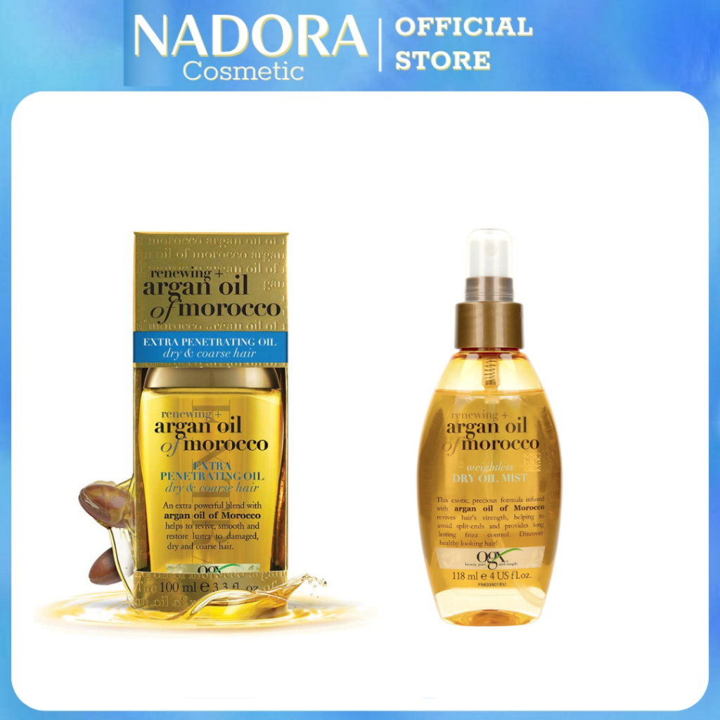 [Phân Loại] Xịt Dưỡng Tóc OGX Renewing Argan Oil Of Morocco Weightless Healing Dry Oil