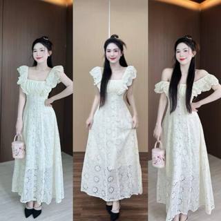 D819 (TÁO ĐỎ BIGSIZE 55-90KG) ĐẦM BIGSIZE ĐẦM DÁNG DÀI CÁNH TIÊN NÚT BỌC D819