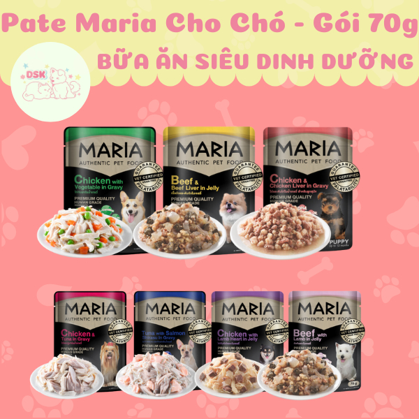 Pate Maria Cho Chó Mọi Lứa Tuổi - Gói 70g